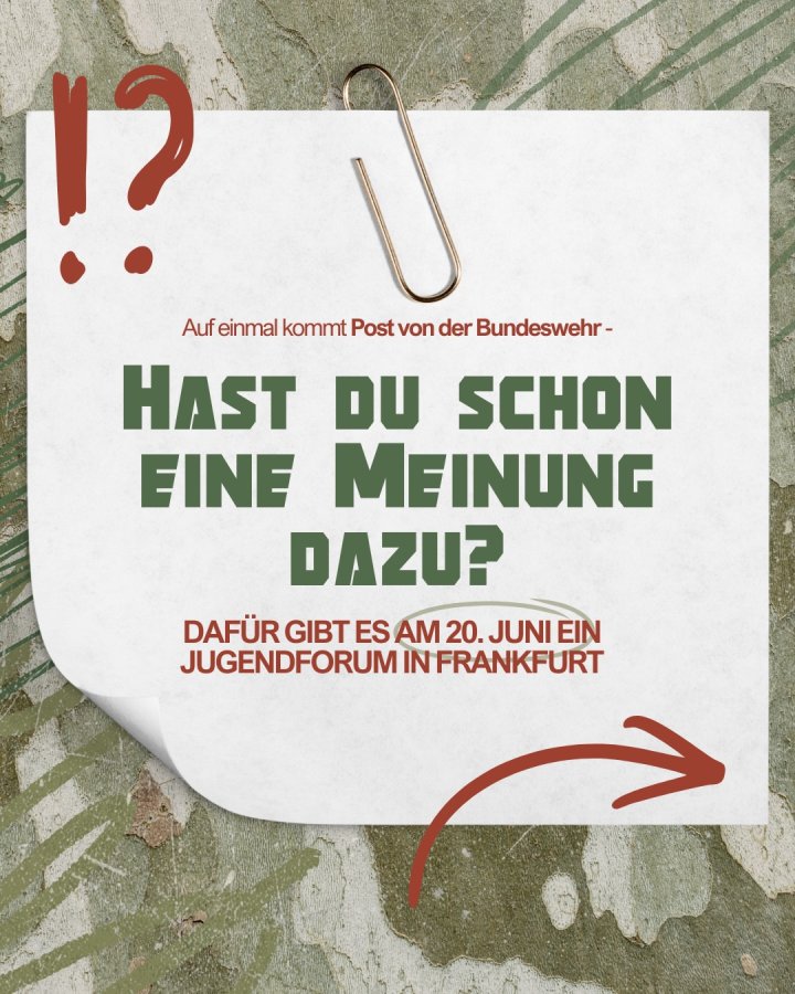 Am 20. Juni haben wir ein Jugendforum geplant und laden euch herzlich ein! Für unsere Planung bitten wir um Anmeldung (L...